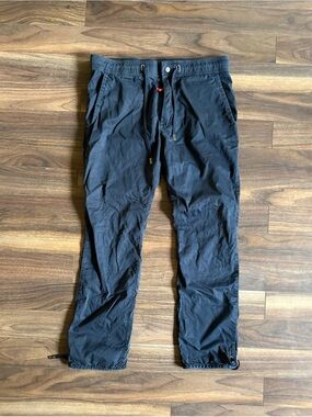 RLX Ralph Lauren Black Cargo Drawstring Pants